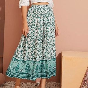 FLORAL print Maxi skirt